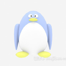 儿童玩具企鹅 3d模型下载