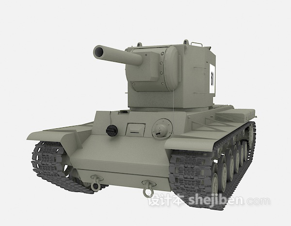 设计本军事坦克 3d模型下载