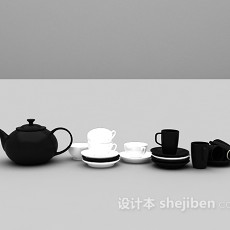 茶具3d模型下载
