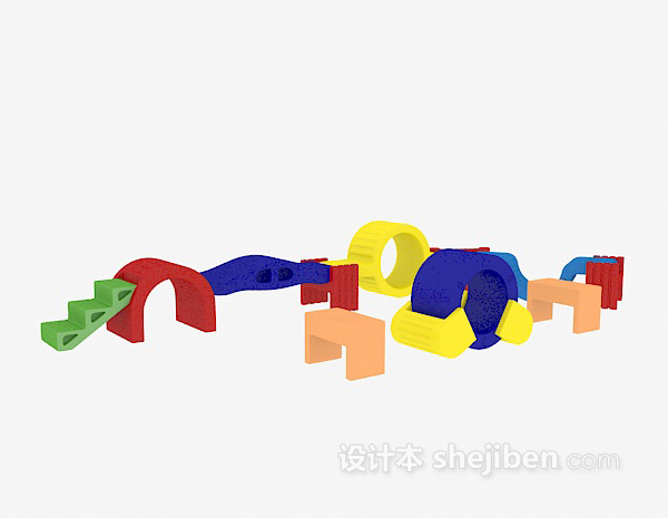 设计本积木玩具3d模型下载
