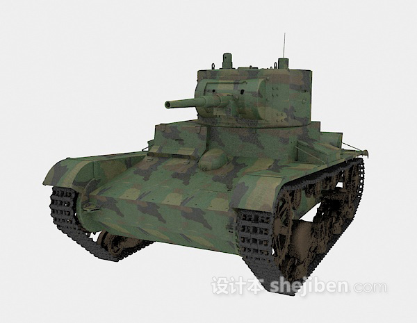 设计本武器坦克3d模型下载