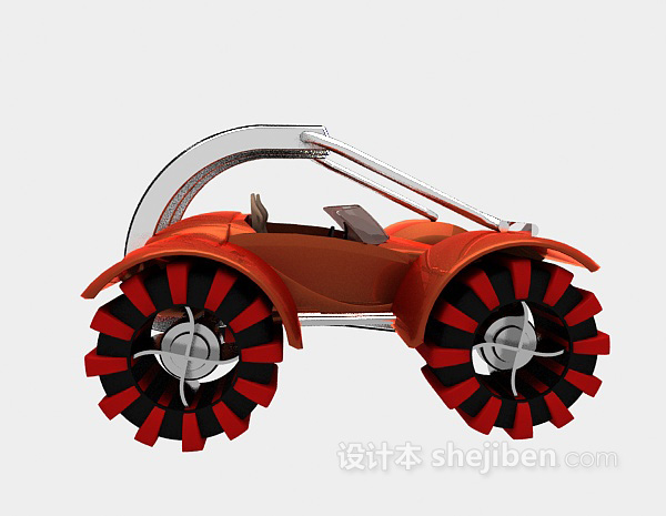 现代风格炫酷赛车3d模型下载