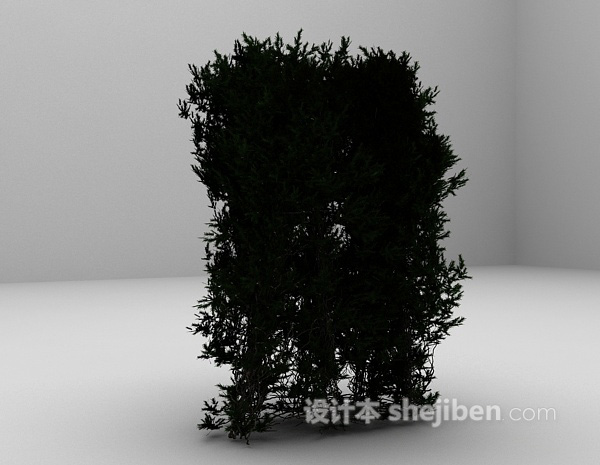 设计本室外绿色植物3d模型下载