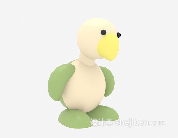 设计本儿童玩具鸭子3d模型下载