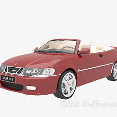 红色小车3d模型下载