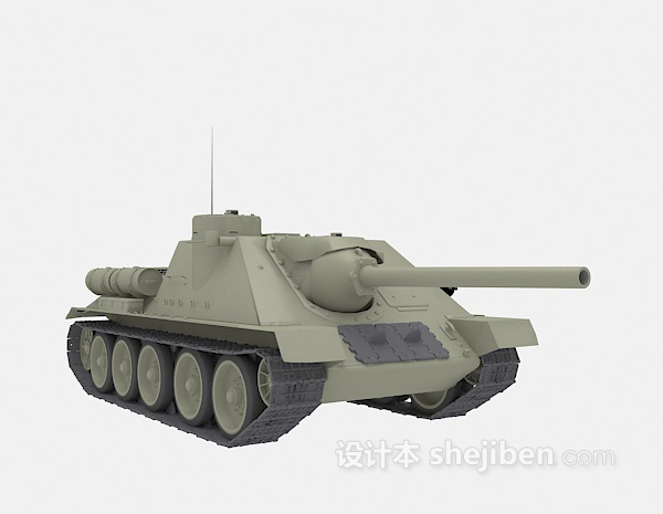 免费轻型的坦克3d模型下载