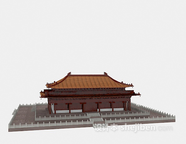 设计本古建宫殿3d模型下载