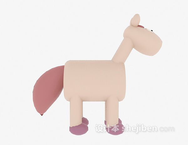 现代风格小驴儿童玩具3d模型下载