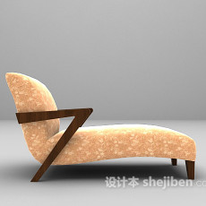 皮质休闲椅3d模型下载