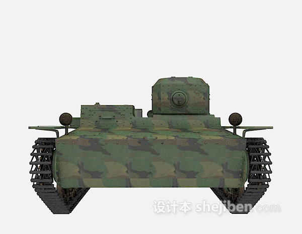 免费坦克轻型3d模型下载