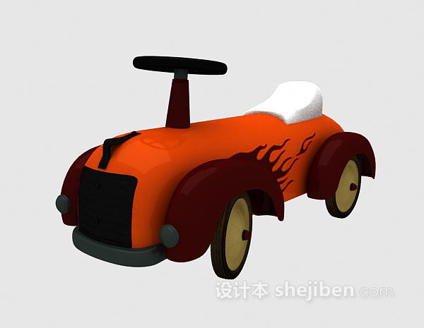 免费儿童玩具小车 3d模型下载