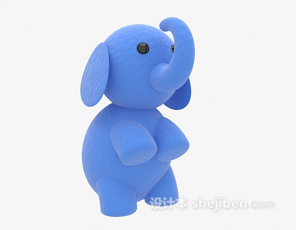 设计本儿童动物玩具小象3d模型下载
