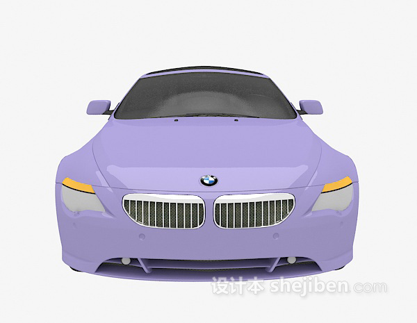 紫色车的模型