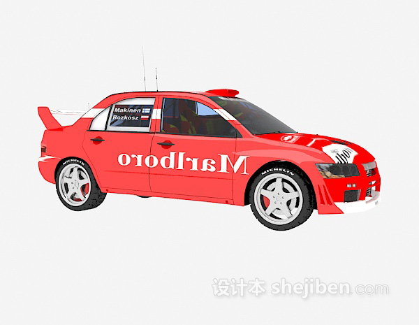 现代风格赛车跑车3d模型下载