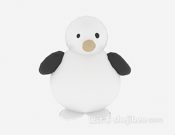 企鹅玩具3d模型下载