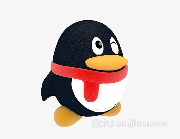 儿童玩具QQ企鹅模型
