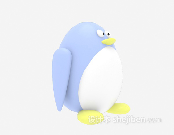 设计本儿童玩具企鹅 3d模型下载