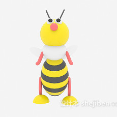 儿童玩具蜜蜂3d模型下载