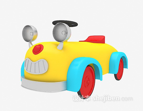 免费儿童玩具车3d模型下载