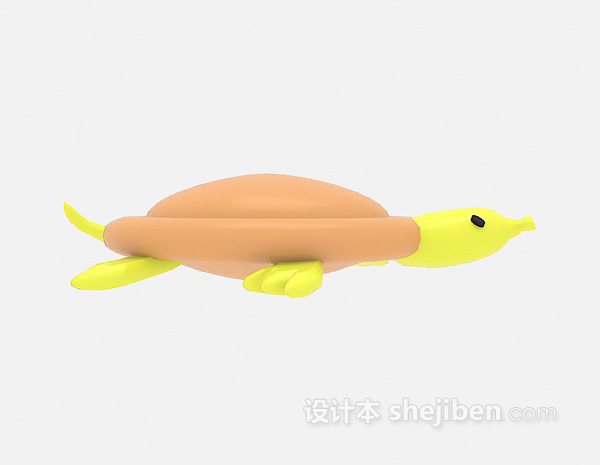 现代风格儿童玩具乌龟3d模型下载