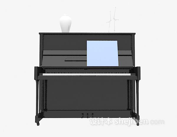 竖式钢琴模型3d下载