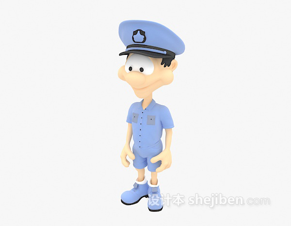 儿童玩具警察模型