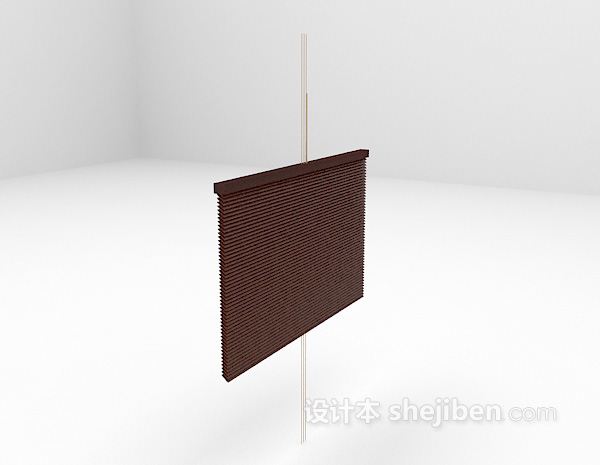 现代风格棕色卷帘3d模型下载