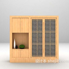 木质衣柜推荐3d模型下载