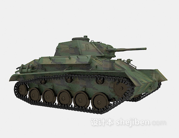现代风格坦克的3d模型下载