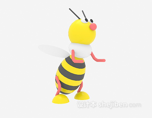 设计本儿童玩具蜜蜂3d模型下载