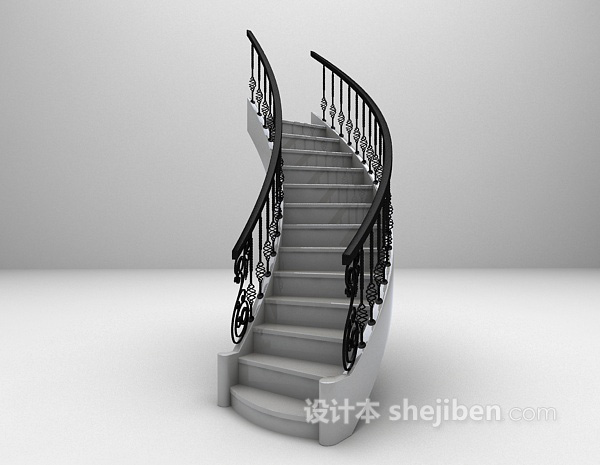 设计本楼梯3d模型下载