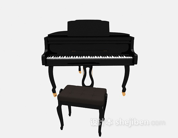 钢琴模型3d模型下载