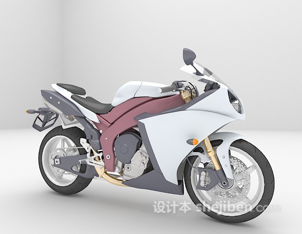 免费摩托车3d模型下载