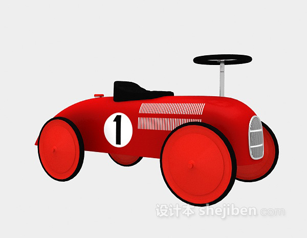 设计本儿童玩具车3d模型下载