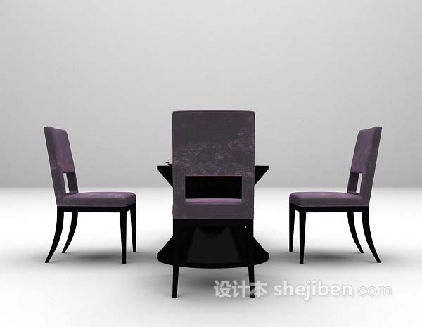 免费桌椅组合大全3d模型下载
