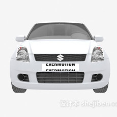 白色max汽车3d模型下载