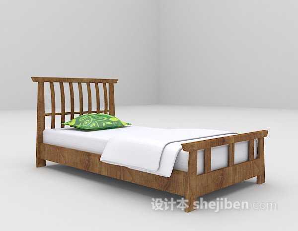 设计本木质床推荐3d模型下载