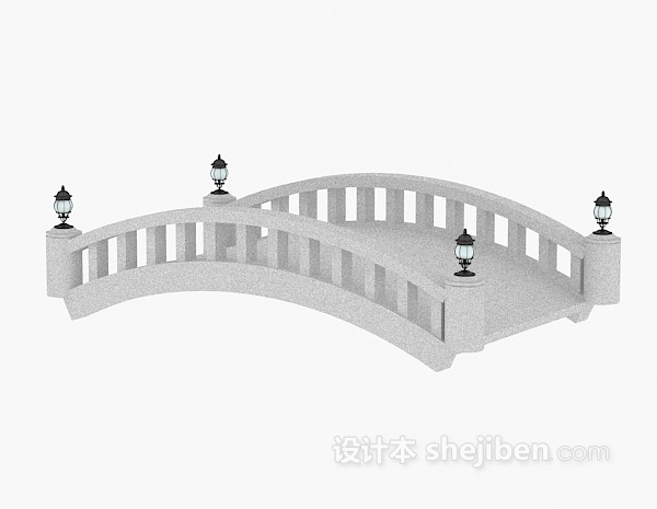 现代风格桥梁3d模型下载