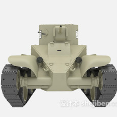 坦克灰色3d模型下载