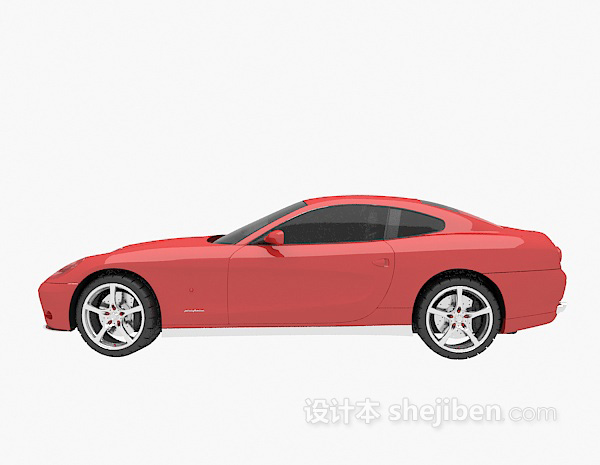 红色车的3d模型下载