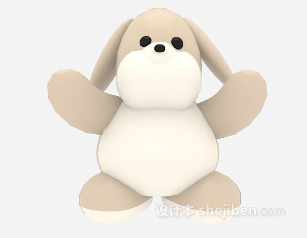 可爱的小狗儿童玩具3d模型下载