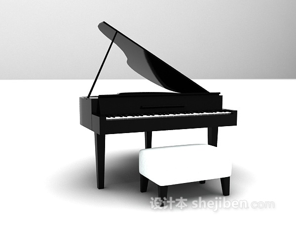 设计本现代钢琴3d模型下载