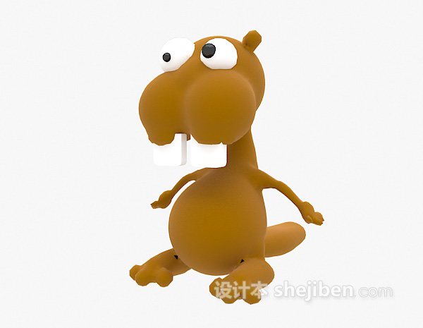 免费儿童玩具松鼠3d模型下载