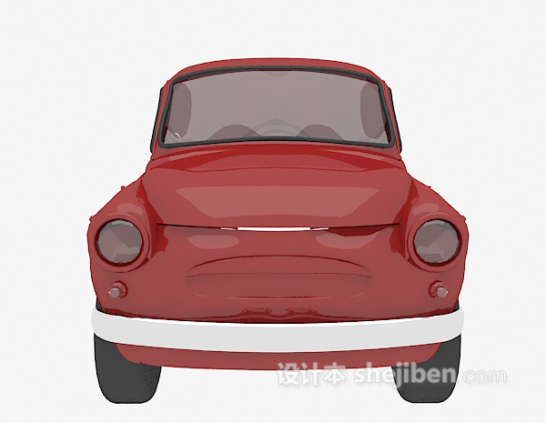 免费红色汽车模型3d模型