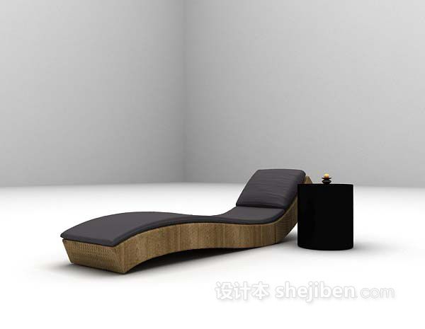 设计本长形休闲椅3d模型下载