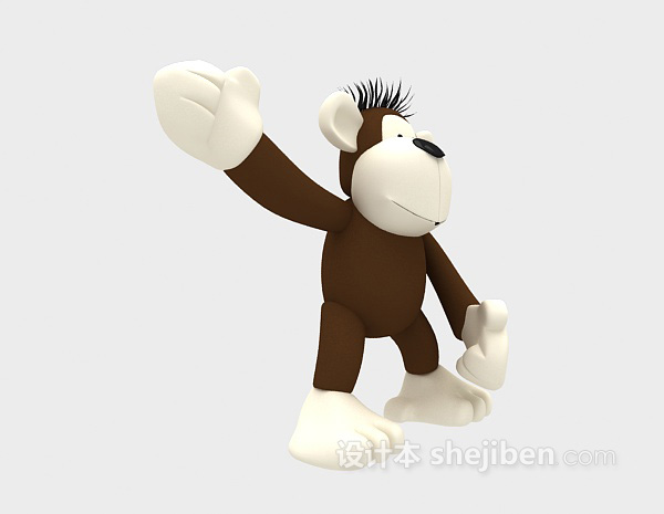 设计本儿童玩具猩猩 3d模型下载