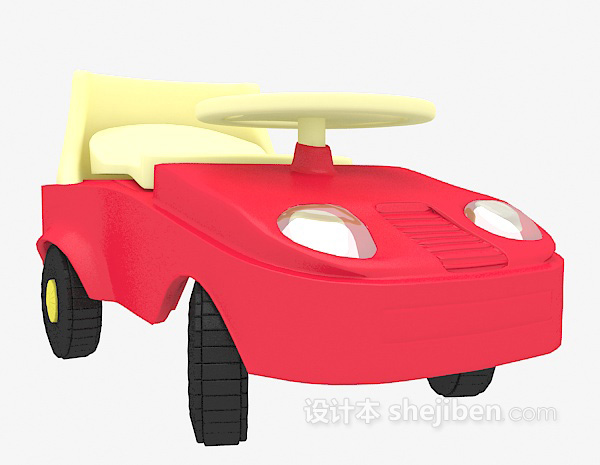 设计本汽车玩具3d模型下载