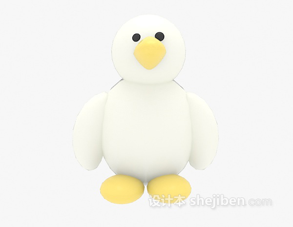 儿童玩具鸭子3d模型下载