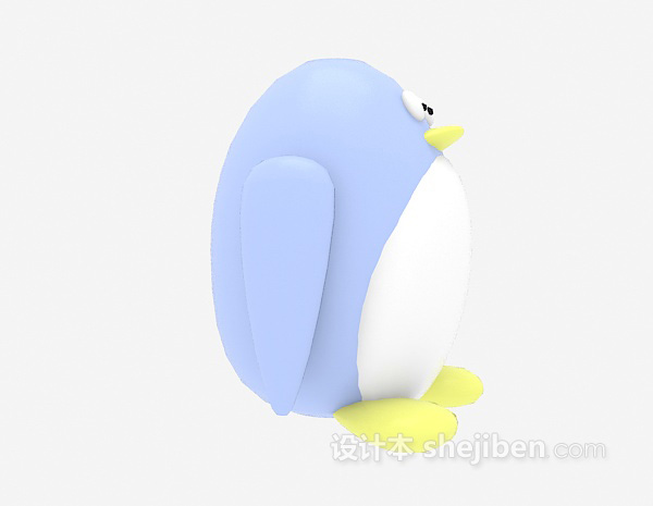 现代风格儿童玩具企鹅 3d模型下载