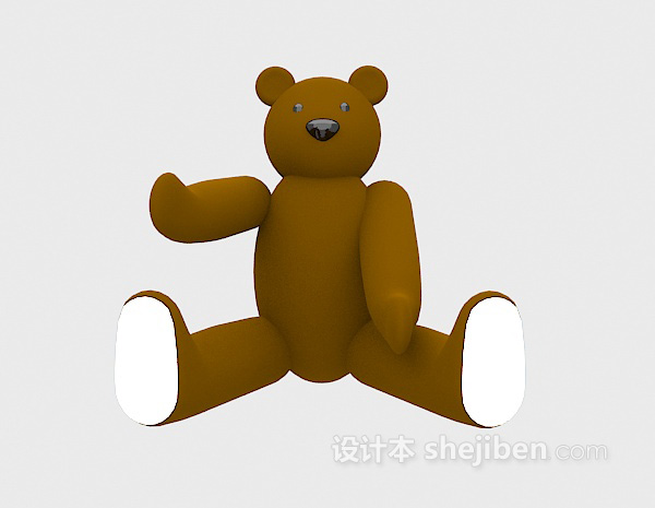儿童玩具泰迪熊3d模型下载
